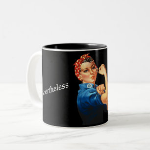 Bicolor "Ella persistió" taza