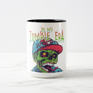 Bicolor En Mi Taza Zombie   Café divertido de Halloween de