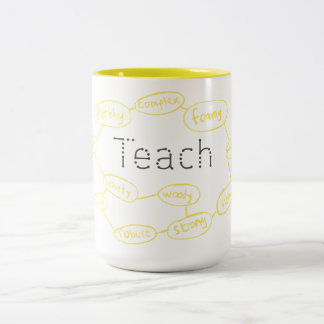 Bicolor Enseñe a la taza