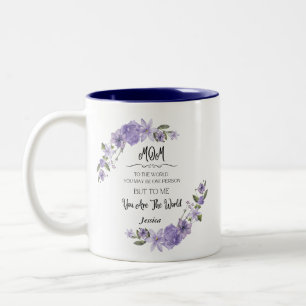 Bicolor Eres la taza mundial para la madre