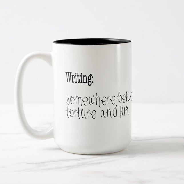 Bicolor Escritura: Taza (Izquierda)