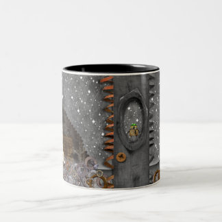 Bicolor Espacio punky del vapor - taza de café