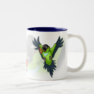 Bicolor "Ésta es taza de Nanday de su LLAMADA de ATENCIÓ