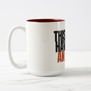 Bicolor Esta podría haber sido una taza de humor de oficin