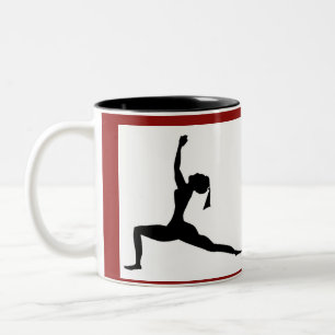 Bicolor Estilo Rojo Oscuro: Taza Clásica / Taza de Café
