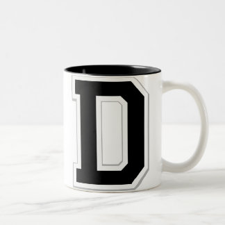Bicolor Expliqúelo taza del café sólo de la letra inicial
