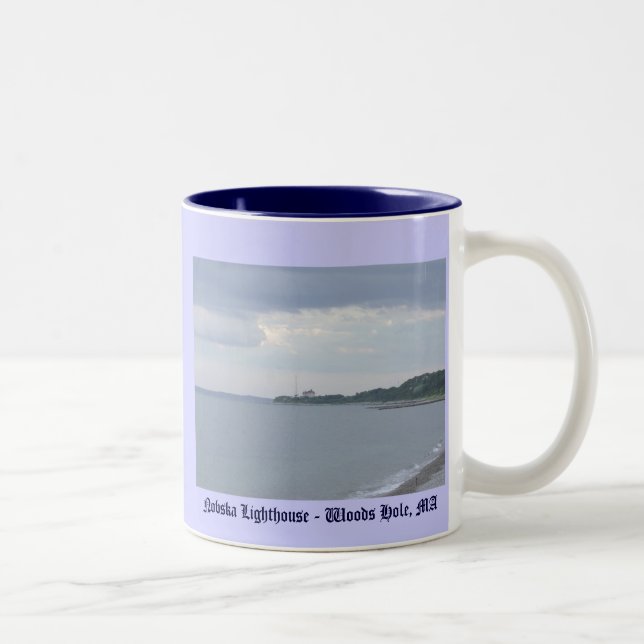 Bicolor Faro Nobska 11 Oz. Taza (Derecha)