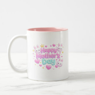 Bicolor Feliz Día de las Madres - Taza Bubble Bunny
