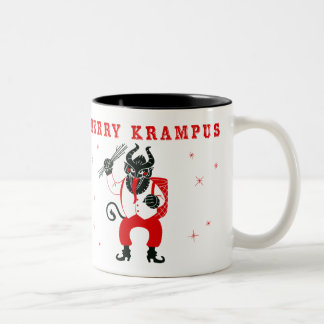 Bicolor Feliz taza de Krampus