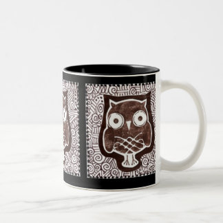 Bicolor Fondo del negro de la taza de la materia textil