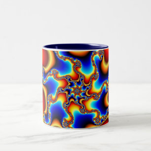 Bicolor Frágil - taza del fractal