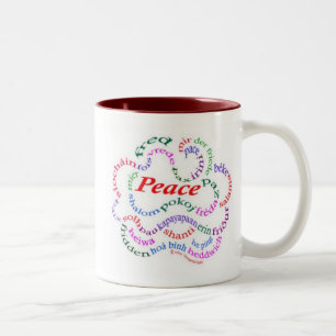 Bicolor Fred es taza de la paz
