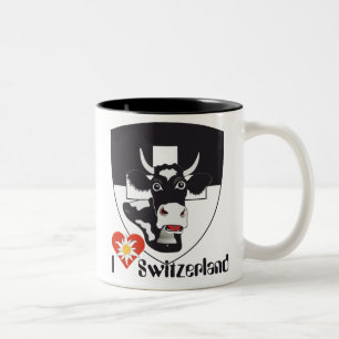 Bicolor Freiburg Fribourg Suiza Suisse taza