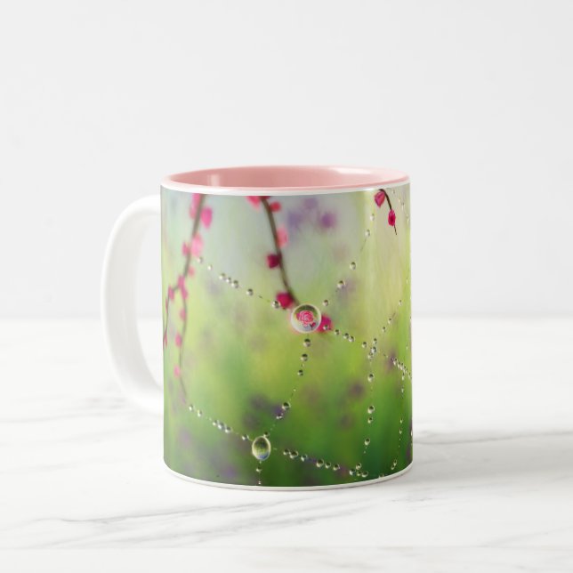 Bicolor Gemas de una taza matutina de primavera (Anverso izquierdo)