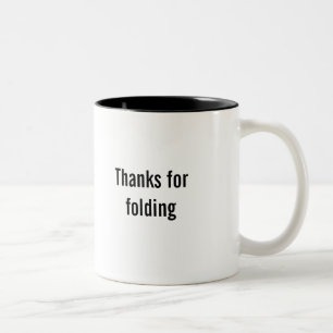 Bicolor "Gracias por" taza de café plegable