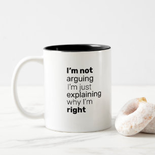 Bicolor Graciosa taza de café sarcástico para los obreros 