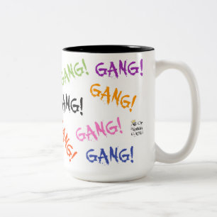 Bicolor ¡GRUPO! Taza de dos tonos, 15 oz