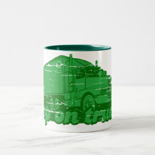 Bicolor Guarde en la taza del truckin