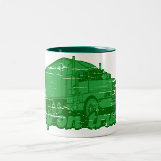 Bicolor Guarde en la taza del truckin