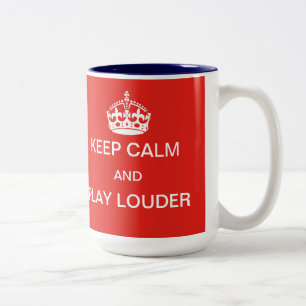 Bicolor Guarde una taza más ruidosa de la calma y del