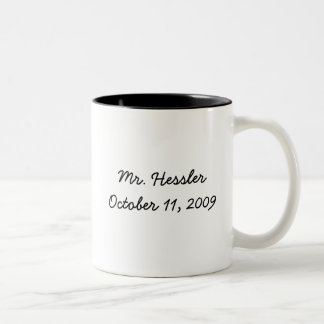 Bicolor Hago.  Taza de la boda
