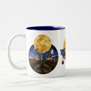 Bicolor Halloween - taza