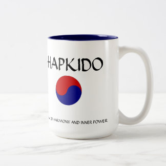 Bicolor Hapkido taza