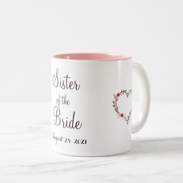 Bicolor Hermana de la taza de novia (Anverso derecho)