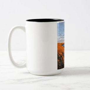 Bicolor Hermoso paisaje de la naturaleza Taza de café de d