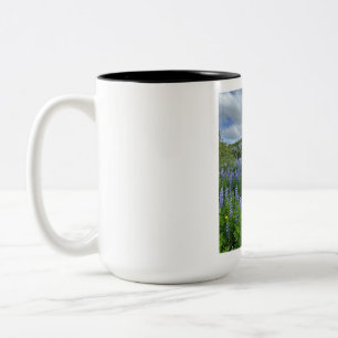 Bicolor Hermoso paisaje de la naturaleza Taza de café de d
