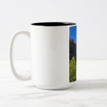 Hermoso paisaje de la naturaleza Taza de café de d
