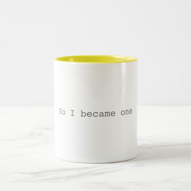 Bicolor Hice tan una taza (Centro)