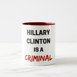 Bicolor hillary Clinton es una taza criminal