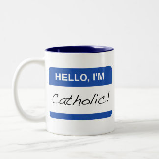 Bicolor Hola, soy taza católica