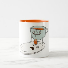 Bicolor Humor de la cocina de la taza y de la placa del