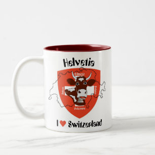 Bicolor I Switzerland love taza