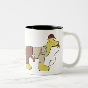 Bicolor Indiana deshuesa la taza de café