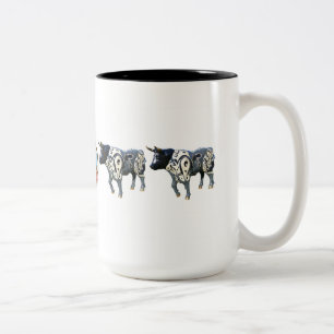 Bicolor "Indigene" taza de 15 onzas