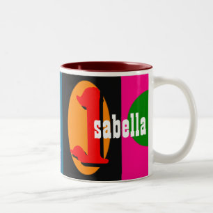 Bicolor Isabel personalizó la taza conocida