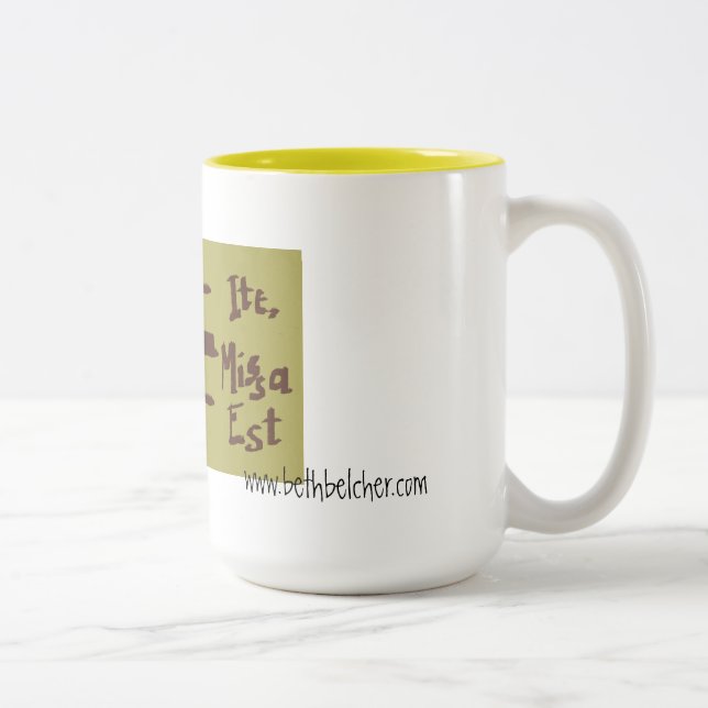 Bicolor Ite, taza de Missa Est (Derecha)