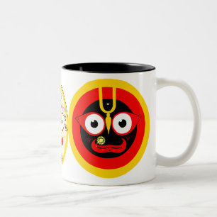 Bicolor Jagannatha Subhadra y taza de Balabhadra
