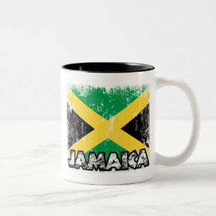 Bicolor Jamaica - taza apenada de la bandera