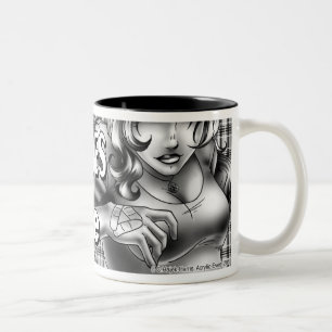Bicolor Jeanie, taza monocromática del logotipo