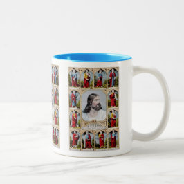 Bicolor Jesús y la taza de los apóstoles