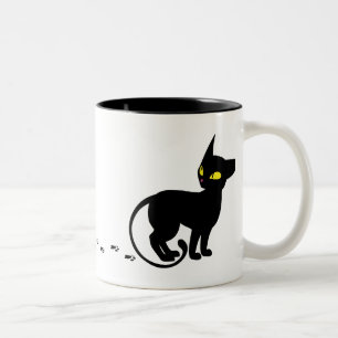 Bicolor Jinx la taza del gato