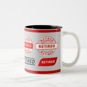 Bicolor ¡Jubilación! Regalo para Jubilado Taza de Café de 