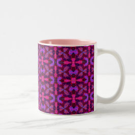 Bicolor Jubileo rosado taza del Dos-Tono de 11 onzas