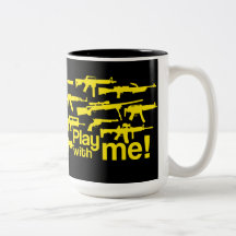 ¡Juega conmigo! taza - negro-amarillo