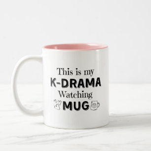 Bicolor K-Drama viendo la taza