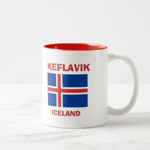 Bicolor Keflavik, taza del código del aeropuerto KEF de